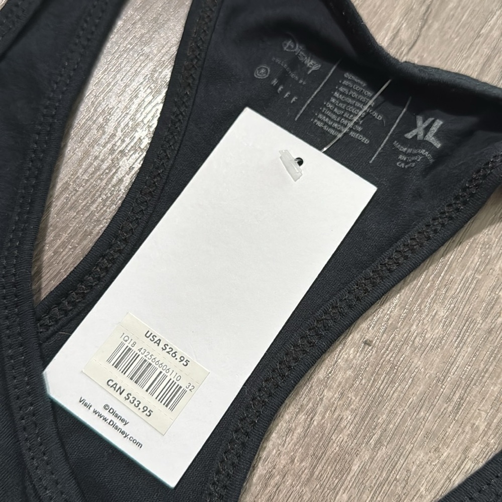 NWT Disney x Neff Mickey black tank XL - Picture 3 of 4